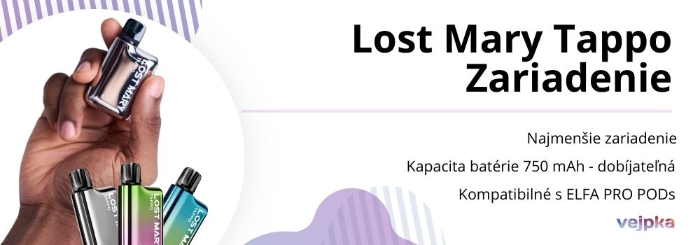 Banner kategória Lost Mary Tappo-zariadenie